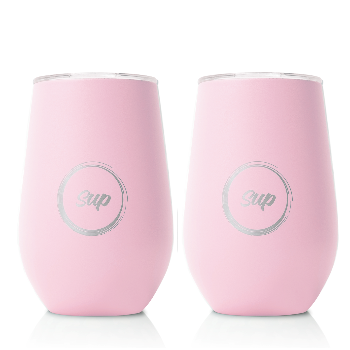 insulated stemless wine tumbler - pink — Design Roots