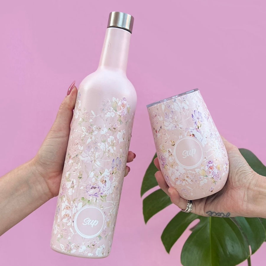 Insulated Wine Bottle Flowers