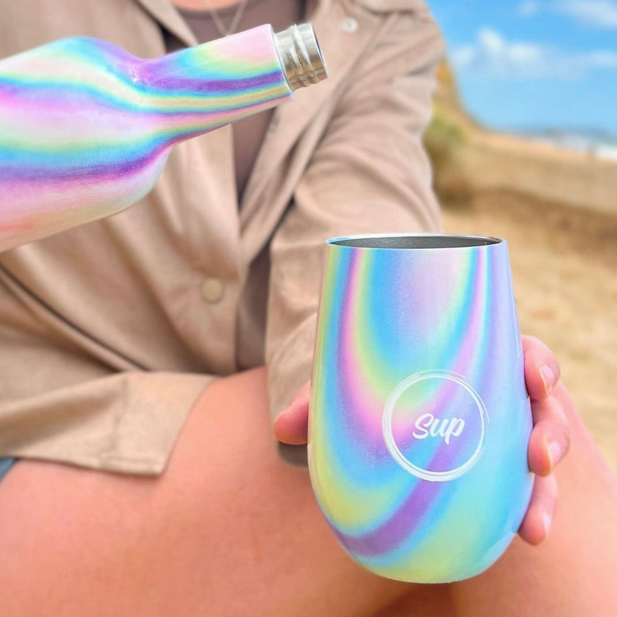 Insulated Wine Tumbler Holographic