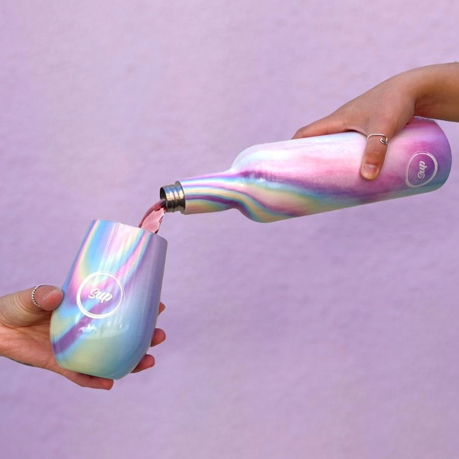 Insulated Wine Bottle Holographic