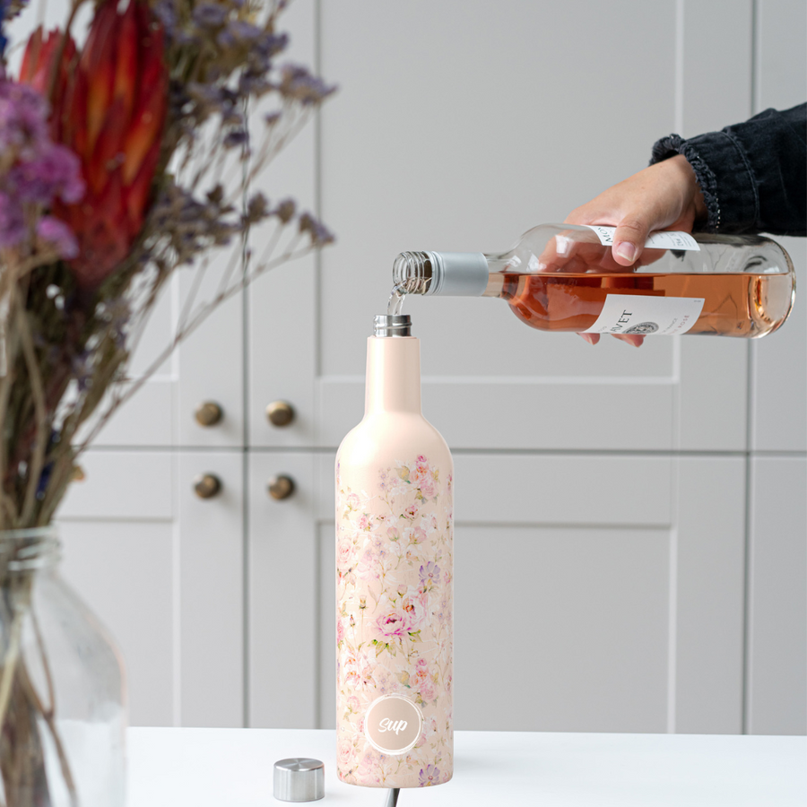 Insulated Wine Bottle Flowers