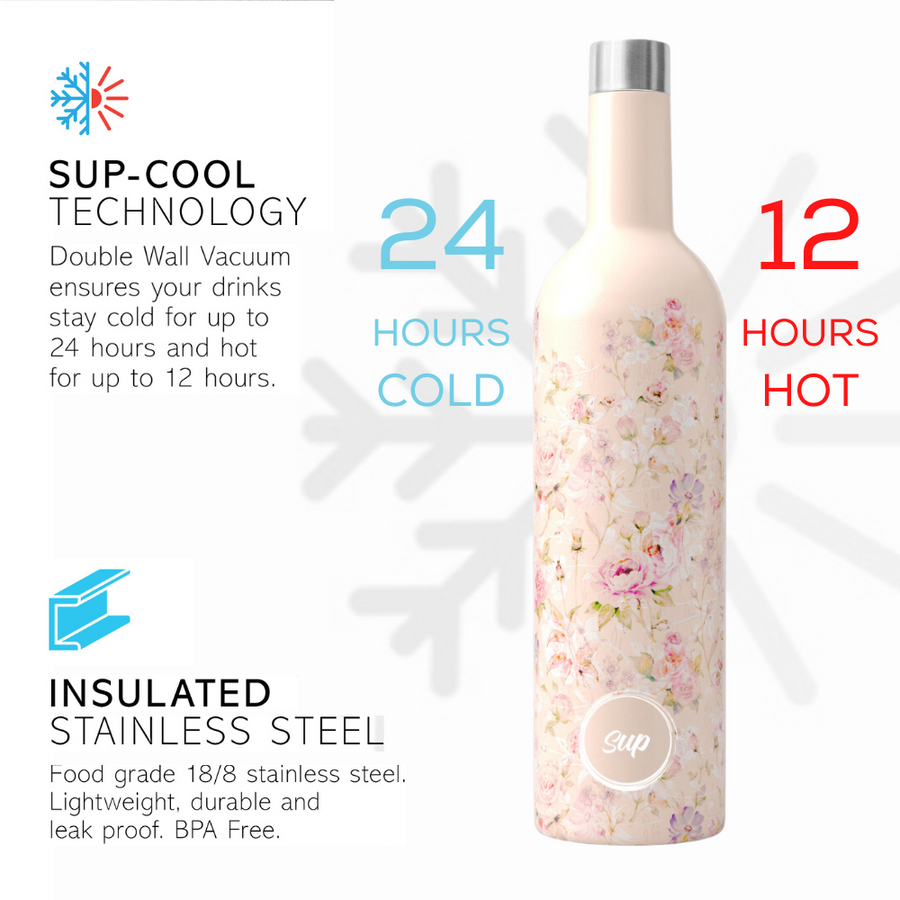 Insulated Wine Bottle Flowers