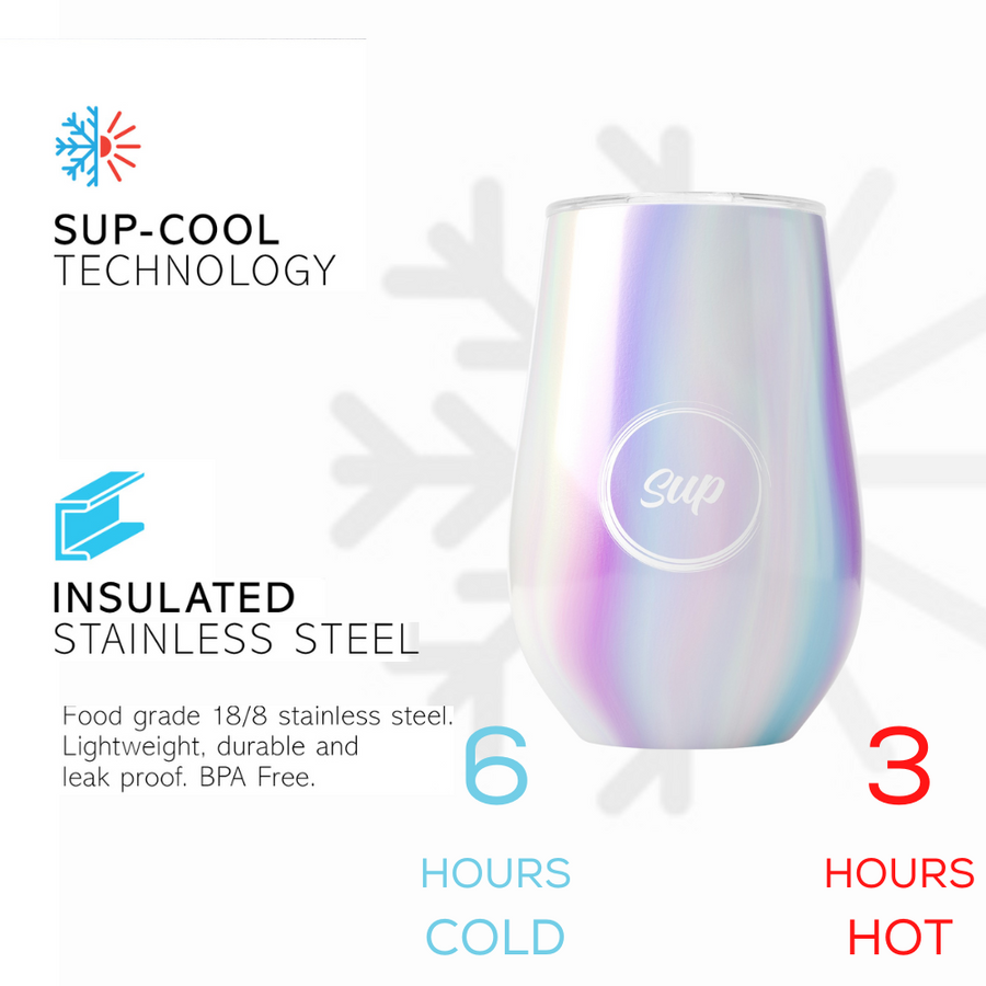 Insulated Wine Bottle & Tumbler Gift Set Holographic