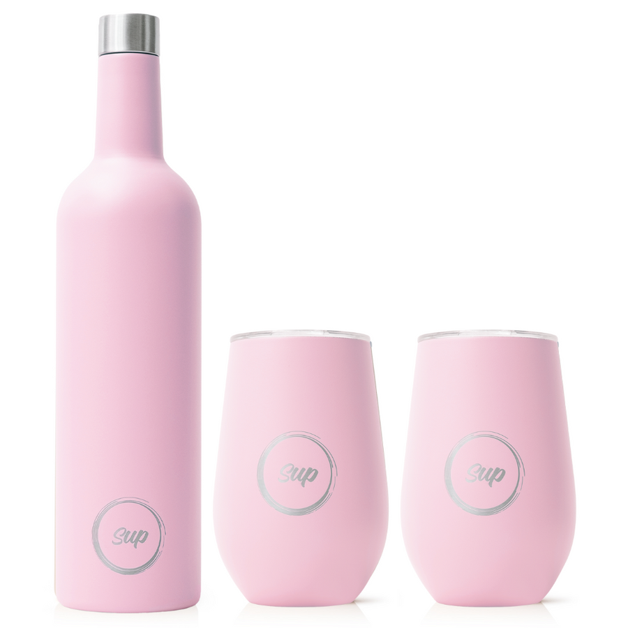 Insulated SIPY Wine Bottle and Tumbler Set